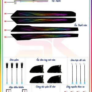 LED Viền Nội Thất Lexus RX 2016-2022